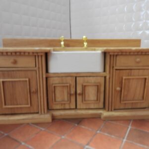 Keuken wasbak blank gelakt