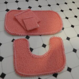 badkamerset roze