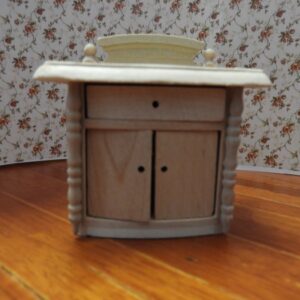 blank houten nachtkastje