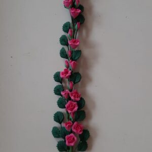 streng roze roos  18cm  lang