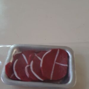 schaaltje met vlees