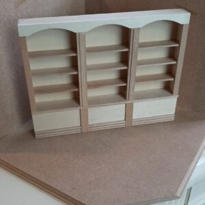 Winkelkast blank hout