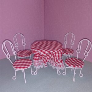 Eettafel set (smeedijzer)