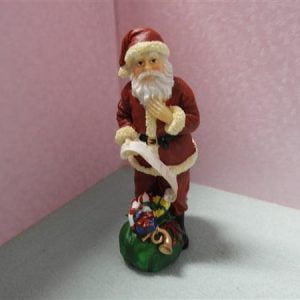 kerst man   steen 9cm  hoog