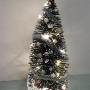 kerst boom met verlichting  24cm  hoog